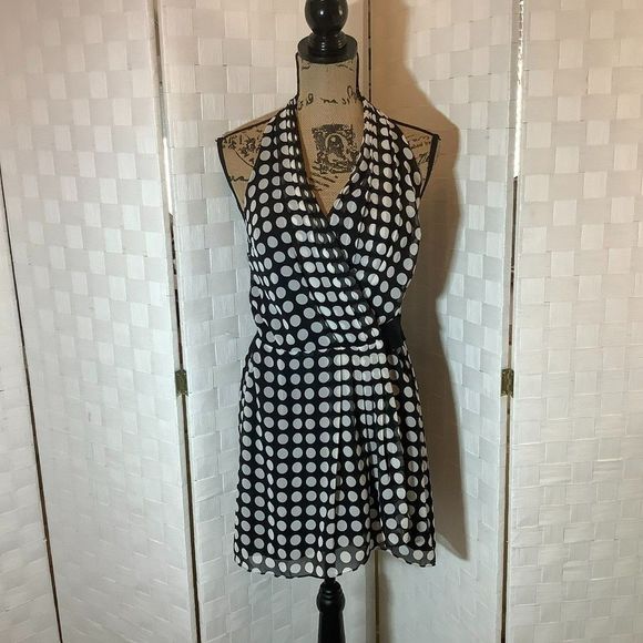 bcbgeneration polka dot blouse xs - Picture 1 of 7